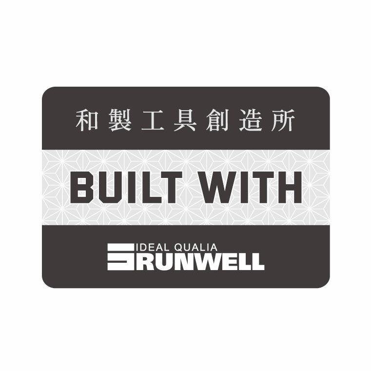 BUILT WITH RUNWELL STICKER