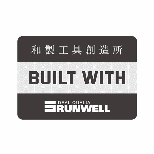 BUILT WITH RUNWELL STICKER